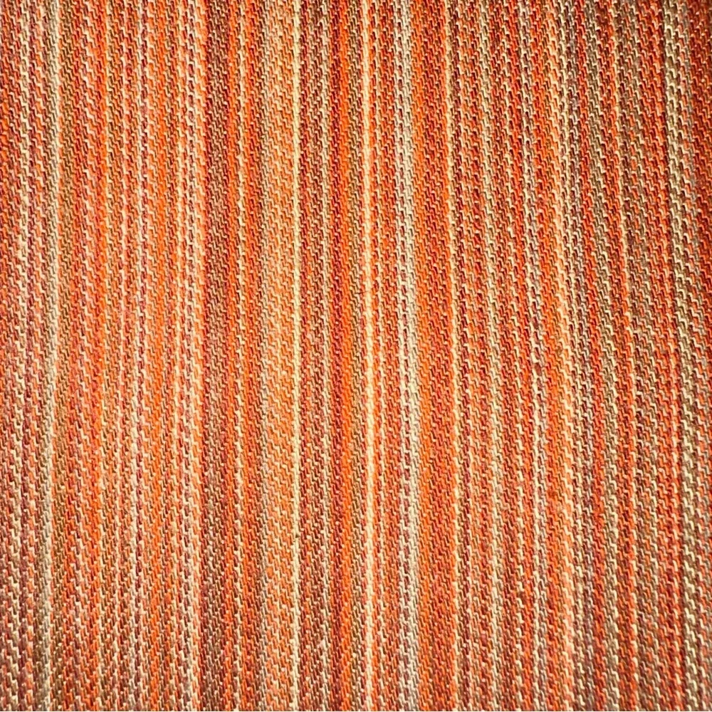 Re/done 70’s Bootcut High Rise Denim Stripe 26(27X32) Rust Tan Button‎ Fly Retro - Picture 6 of 7